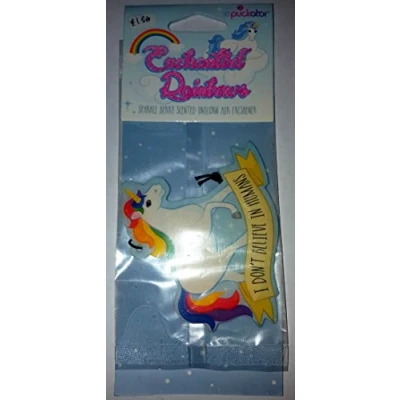 Image of Pack of One Summer Berry Unicorn Air Fresheners I Don&#039;t Believe in Humans