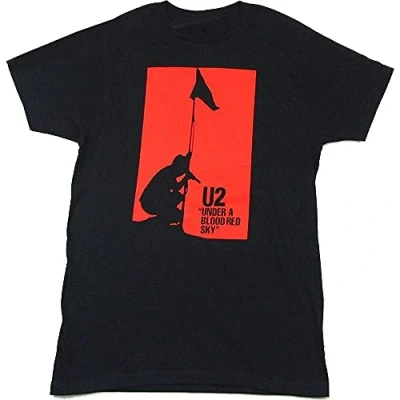 Image of U2 Under A Blood Red Sky T Shirt Black XXL