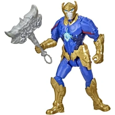 Image of Marvel Avengers Mech Strike Monster Hunters Thor Toy, 15 cm Scale Action Figure, Toys for Kids Ages 4 and Up