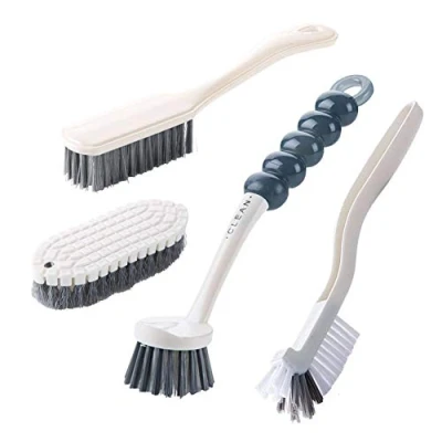 Image of Cleaning Brushes Set, Dish Brush,Scrub Brush Bathroom Brush, Kitchen Scrub Brush,Bottle Brush,Shoe 4pcs