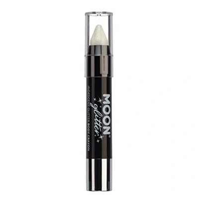Image of Iridescent Glitter Paint Stick/Body Crayon makeup for the Face &amp; Body by Moon 3.5g White