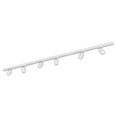 Image of Briloner RAIL 230 V track lighting system, white, 6 spots, length 2.25 m