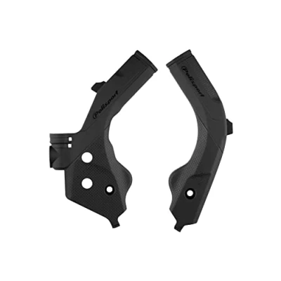 Image of Polisport Gas Husqvarna Frame Guards TC FC 2019 2022 TE FE 2020 2023 MC MCF EC ECF 2021 23, Black Motocross4u