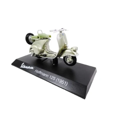 Image of OPO 10 Collection miniature scooter 1/18 compatible with Piaggio Vespa Hoffmann 125 gray 1951 Ves0044