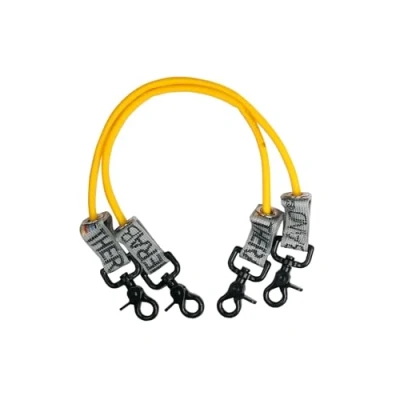 Image of THERABAND 30cm Professional Latex Resistance Tubing with Connectors for Exercise, Physical Therapy, Lower Pilates, At Home Workouts, and Rehab, Yellow, Set of 2