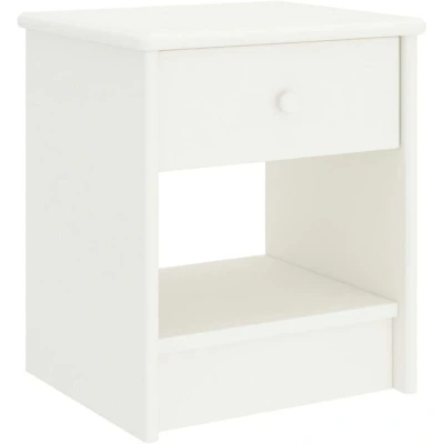 Image of vidaXL Bedside Cabinet White 35x30x40 cm Solid Pinewood