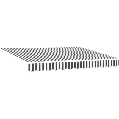 Image of vidaXL Awning Replacement Fabric for 3.5x2 m Frame Anthracite and White