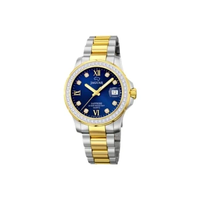 Image of JAGUAR Watch Model J893/2 from The Woman Collection, 34.5 mm Blue case with Two Tone Steel Strap for Women