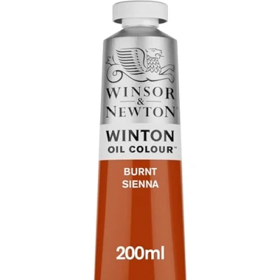 Image of Winsor &amp; Newton Winton 200ml Oil Colour Burnt Sienna,1437074