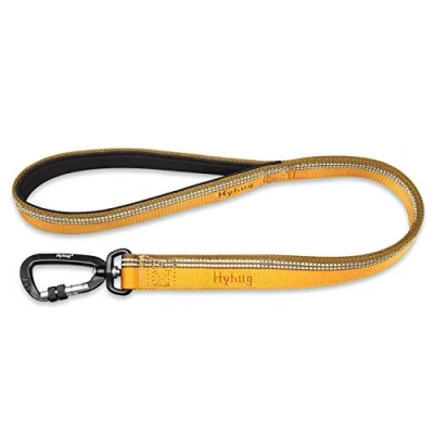 Image of Hyhug Design Strong 3M Reflective Strip Double Color Nylon Jacquard Weave Webbing Dog Lead, Comfy Adjustable Length Safety Leash, Durable Soft Breathable, Safe Night Walk (25mm 24 inch, Tapenade)