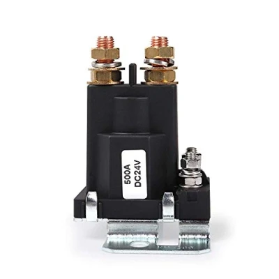 Image of DollaTek High Current Starter Relay 500 AMP DC 24V 4 Pin SPST Car Auto Start Contactor Double Batteries Isolator Control On/Off Switch