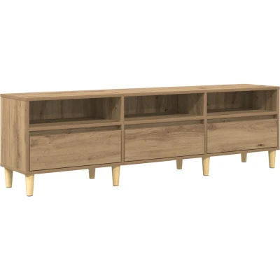 Image of vidaXL TV Cabinet Artisan oak 150 x 30 45 cm Engineered wood