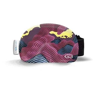 Image of Soggle Ski Goggles Protective Cover Made of Microfibre (One Size), Colour: Artist Fire