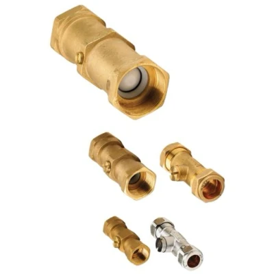 Image of Reliance Flow230 001 15mm Dzr Brass Double Check Valve Wras