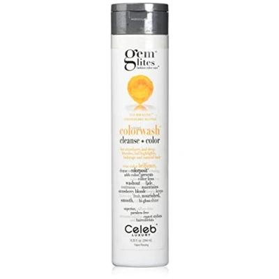 Image of Celeb Luxury Gem Lites Semi Permanent Colourwash Shampoo Red Tourmaline 240ml