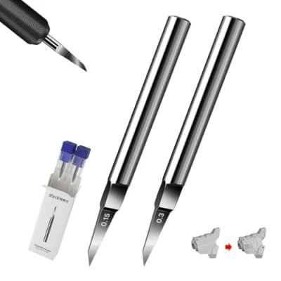 Image of stedi Model Scriber Blades,Tungsten steel Blades,0.15+0.3mm Size,for Modeling Hobby,RG Scale Model,Gundam Kit,for Scribing line, Engraved,Panel line,Resin,Scriber Replacement Blades.