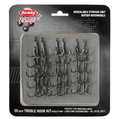 Image of Berkley Fusion19 Big Treble Kit Varied, Fishing Hook, Hooks, Predator Fishing, Pike, Zander, Unisex, assorted