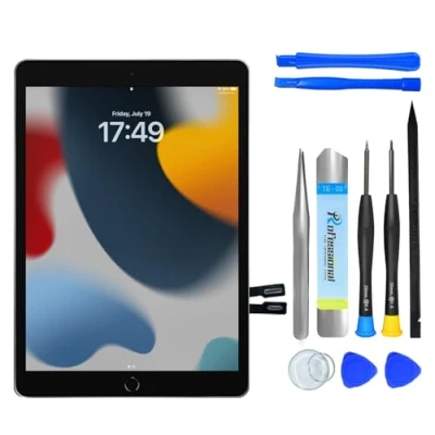 Image of NB+ Screen Replacement For iPad 9th Generation 10.2 Touch Digitizer 2021 Pre Installed Adhesive(model:A2602 A2603 A2604 A2605 (Black)