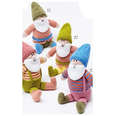 Image of King Cole 9151 Knitting Pattern Gnome Toys in Big Value DK