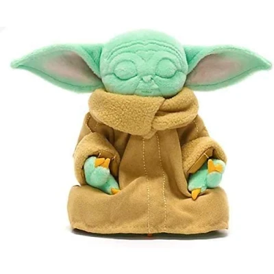 Image of Disney The Mandalorian Child Grogu Meditating Mini Bean Bag, Star Wars