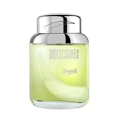 Image of Sapil Disclosure Green Eau de Toilette for Men, 100ml Captivating Blend of Floral, Woody, and Amber Notes Classic Luxury
