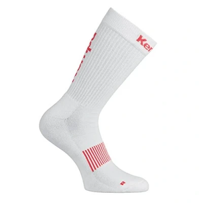 Image of Kempa Unisex Logo Classic Socks Men&#039;s Sock white/red, 36 40