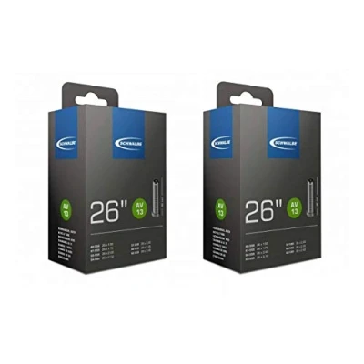 Image of 2 x Schwalbe 26&quot; Mountain Bike Inner Tubes 26x2.25 With Schrader / Car Valves