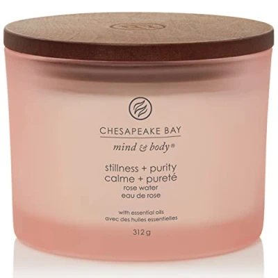 Image of Chesapeake Bay Candle Stillness + Purity 3 Wick Tumbler Aromatherapy Burn Time: Up to 24 Hours Mind &amp; Body Collection
