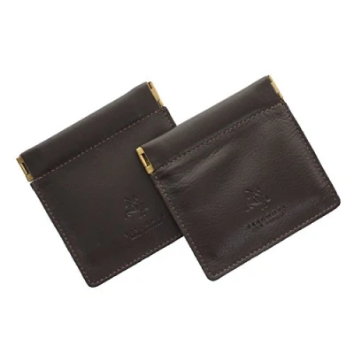 Image of Visconti Pack of 2 Leather Snap Top Purses CP7 Chocolate