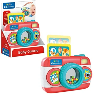 Image of Clementoni Baby Camera: Interactive Toddler Toy with Lights, Sounds, and Learning Activities, Infant Activity Toy(9+ Months)