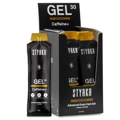 Image of STYRKR Gel 30 Caffeine+ Dual Carb Box of 12