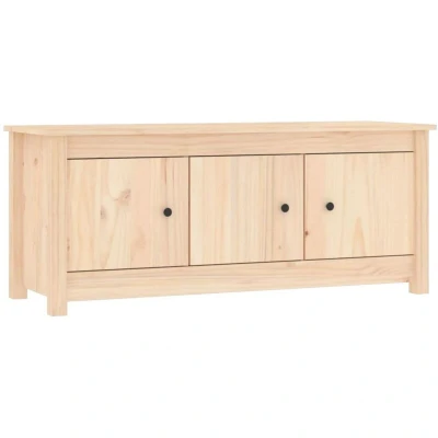 Image of vidaXL Shoe Cabinet 110x38x45.5 cm Solid Wood Pine