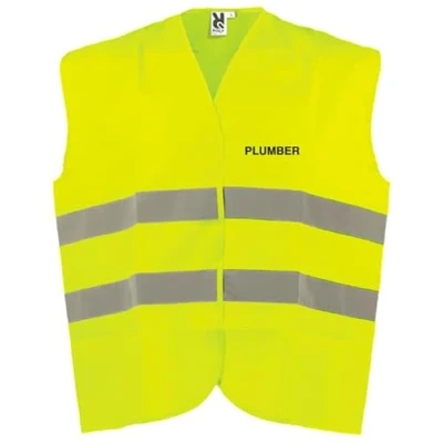 Image of V Safety Plumber Hi Vis Vest XL/2XL Yellow