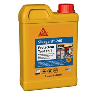Image of Sikagard Anti Graffiti Protector All in 1 for Roof/Wall/Decking, Yellow, 530228