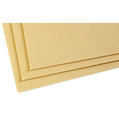 Image of Clairefontaine Ref 197012C Pastelmat Card Sheets (Pack of 5 Sheets) 360gsm 24 x 32cm Buttercup Colour Specially Formulated For Use With Pastels