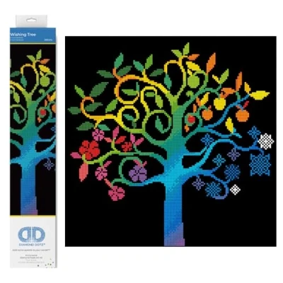 Image of DIAMOND DOTZ Painting, Intermediate Kit, DD8, Wishing Tree, 41 x cm