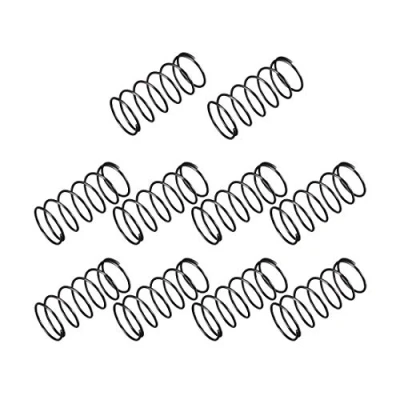 Image of sourcingmap Compression Spring 1.2mm Wire Dia , 20mm OD 45mm Free Length Steel Extension Spring,Black,10Pcs