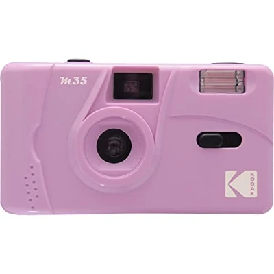 Image of KODAK M35 DA00235 35mm Rechargeable Camera, Fixed Wide Angle Lens, Optical Viewfinder, Built in Flash, AAA Battery Purple