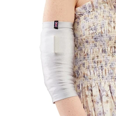Image of LimbO PICC line Sleeve Cover &amp; Midline Soft, breathable, stretchy lycra Unisex (Large, Grey)