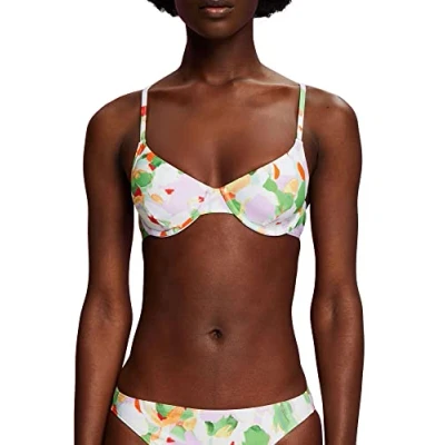 Image of ESPRIT Women&#039;s Elia Beach RCS Underwire Bra Bikini, Green, 36 / 70B