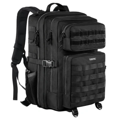 Image of YOREPEK Military Tactical Travel Backpack, 45L Army Rucksack with Molle Large Capacity Survival Back Pack Assault 3 Day Bug Out Bag for Outdoor Sports Hiking Camping Mountaineering Trekking