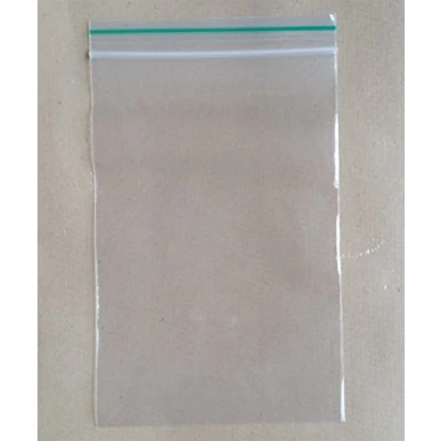 Image of 500 (80mm x 120mm) Clear Poly Plastic Grip Seal Reusable Zip Lock Plain Bags