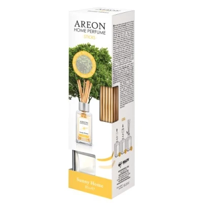 Image of AREON Home Luxury Perfume Reed Diffuser Sunny + 10 Rattan Reeds