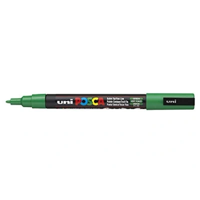 Image of Posca UNI BALL MARKER PEN PC 3M GREEN SINGLE