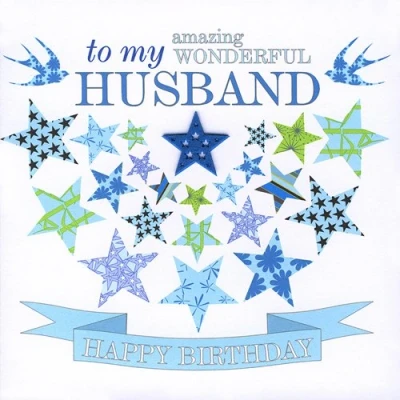Image of Claire Giles Sherbet Sundaes Happy Birthday Husband Card