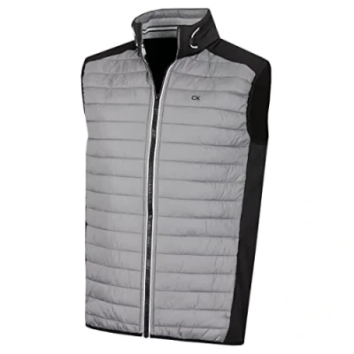 Image of Calvin Klein Mens Hybrid Gilet Silver/Black XXL