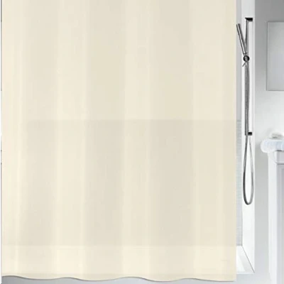 Image of Spirella Bio Sand Plastic Shower Curtain 100% Polyethylenvinylacetat Cream 180 cm x 200