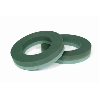 Image of val spicer Pack of 2 Floral 14 inch Florist foam 14&quot; Wreath Ring based