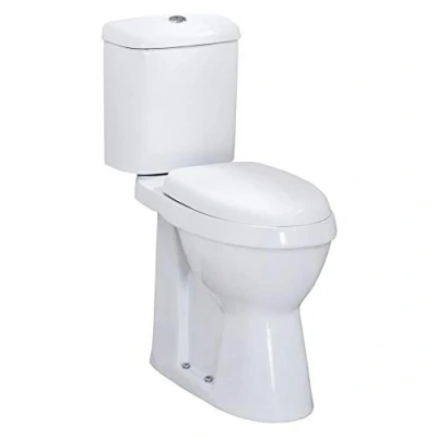 Image of Milano Select Modern White Ceramic High Rise Doc M Disabled Toilet WC Soft Close Seat