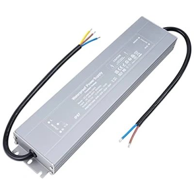 Image of VARICART Outdoor LED Driver 12V 150W 12.5A, IP67 Waterproof Lighting Transformer 240 to DC, Ultra Slim Constant Voltage PSU Adapter, Low Power Supply for Garden Strip Light